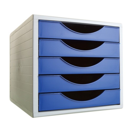 10049-MODULO ECOGREEN 5 CAJONES FORMATO 340X270X260 MM AZUL ARCHIVO 2000 4005 AZ