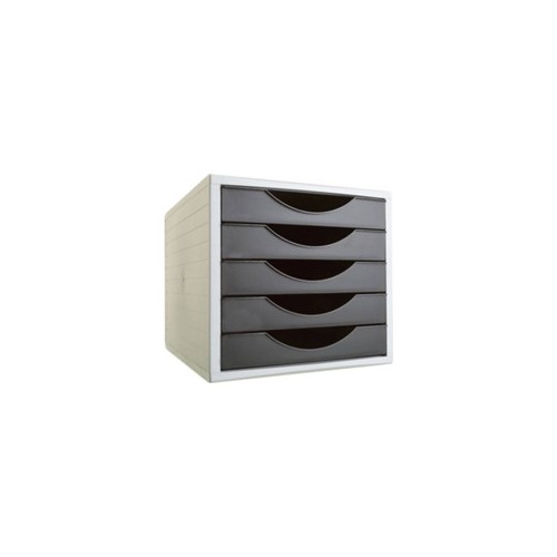 10050-MODULO ECOGREEN 5 CAJONES FORMATO 340X270X260 MM NEGRO ARCHIVO 2000 4005 NE