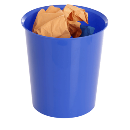 10054-PAPELERA 18 LITROS RECICLABLE 290 X 310MM AZUL ARCHIVO 2000 2001 AZ