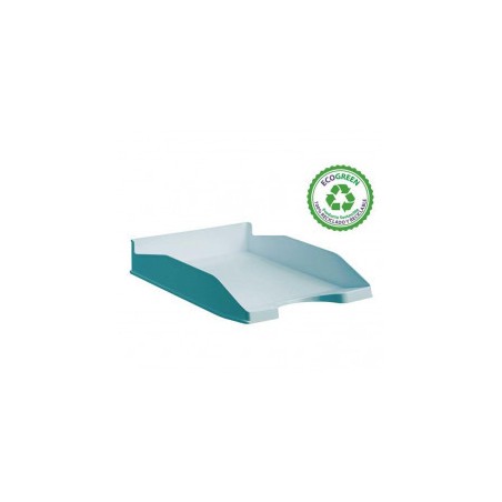 10064-BANDEJA ECOGREEN 100% RECICLADO Y RECICLABLE APILABLE AZUL PASTEL 345X255X60 MM ARCHIVO 2000 742 AZ PS