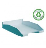 10064-BANDEJA ECOGREEN 100% RECICLADO Y RECICLABLE APILABLE AZUL PASTEL 345X255X60 MM ARCHIVO 2000 742 AZ PS