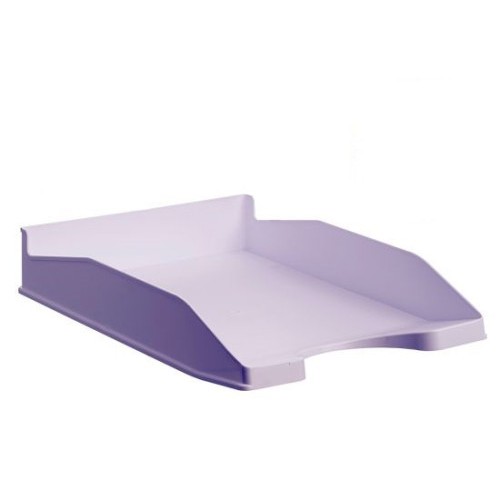 10065-BANDEJA ECOGREEN 100% RECICLADO Y RECICLABLE APILABLE MALVA PASTEL 345X255X60 MM ARCHIVO 2000 742 ML PS