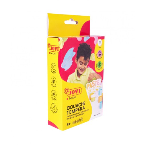 10120-ESTUCHE TEMPERA GOUACHE 6 BOTES DE 35 ML COLORES PASTEL JOVI 507P
