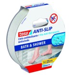10155-ROLLO CINTA SEGURIDAD ADHESIVA ANTIDESLIZANTE 25 MM X 5 METROS TRANSPARENTE TESA 55533-00001-11