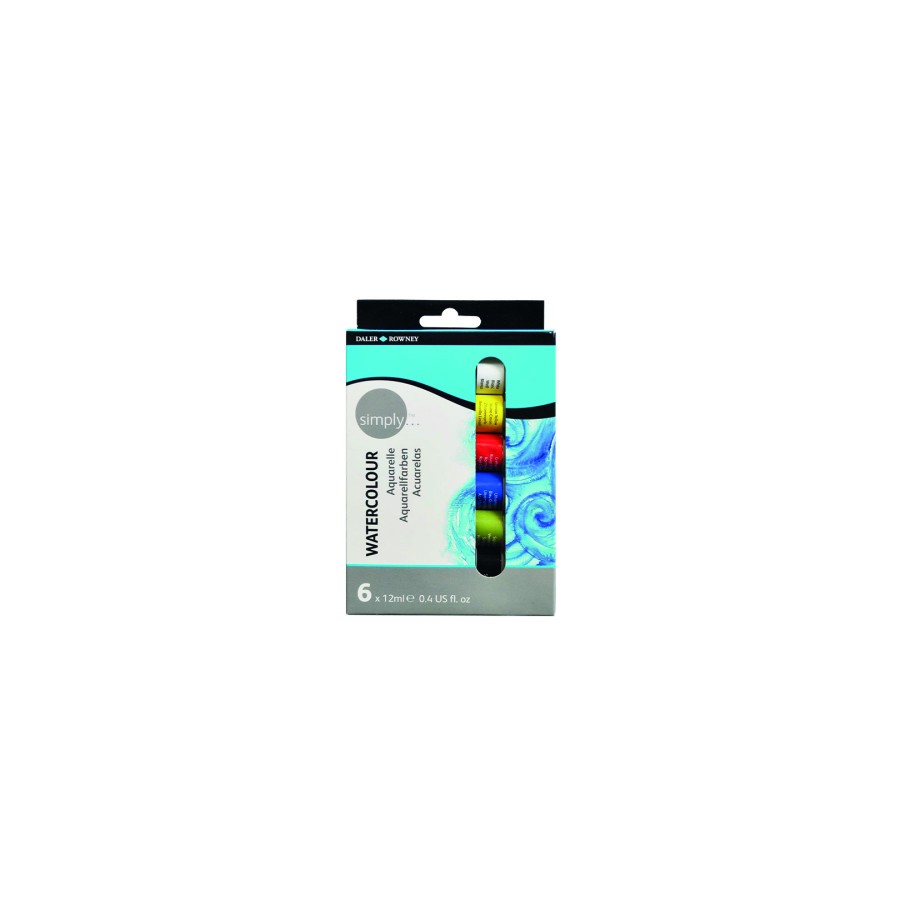 10177-SET ACUARELAS 6 X 12ML SIMPLY DALER ROWNEY D134500006