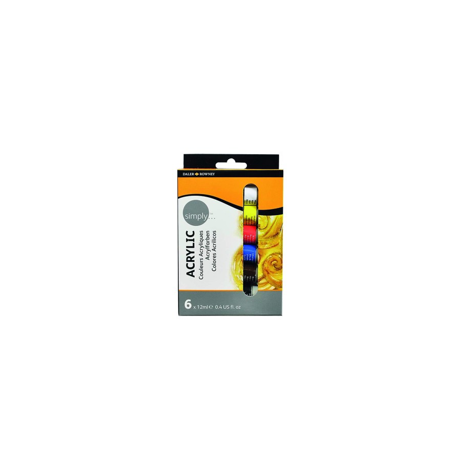 10180-SET PINTURA ACRILICA 6X12ML SIMPLY DALER ROWNEY D126500006 10180-SET PINTURA ACRILICA 6X12ML SIMPLY DALER ROWNEY D126500006