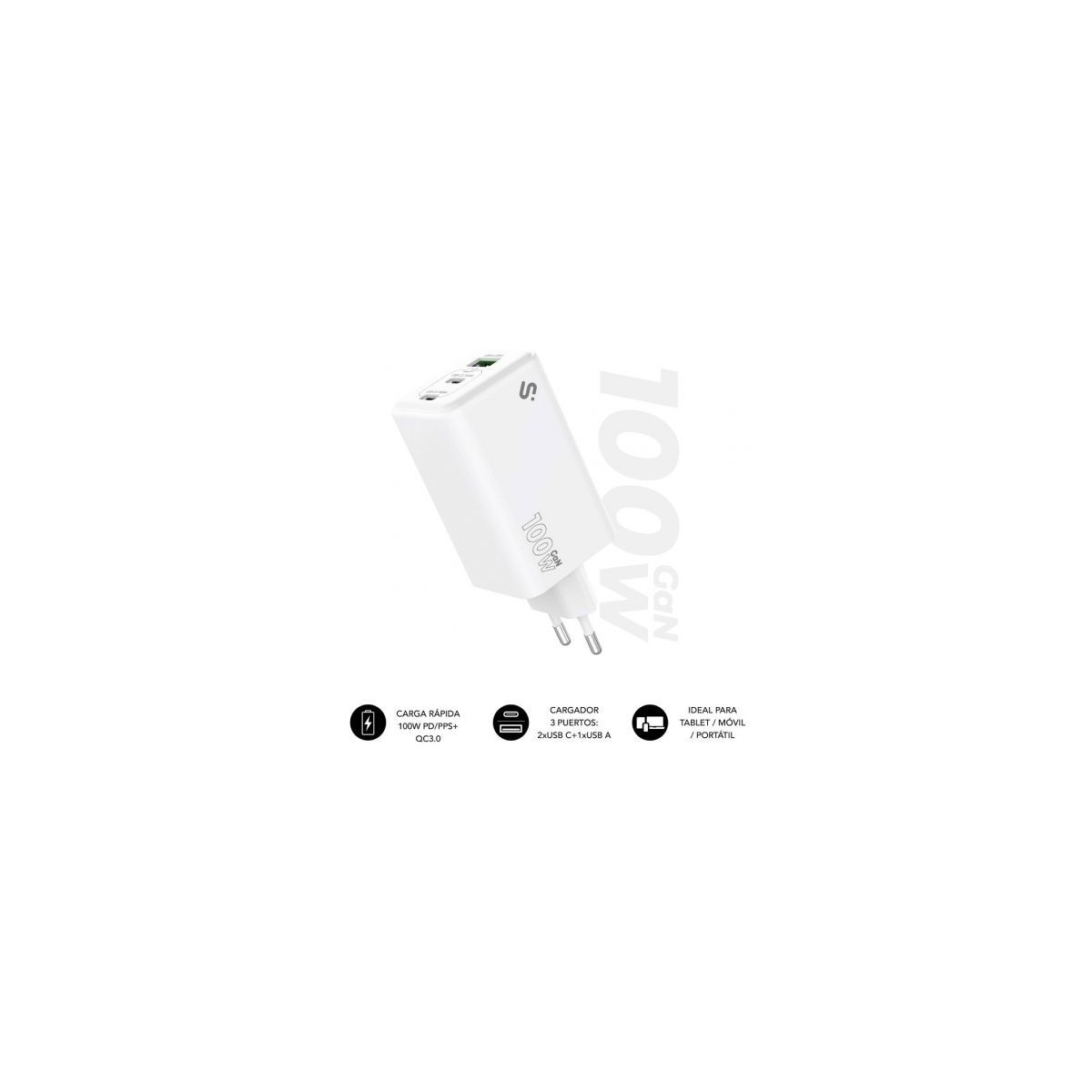 SUBBLIM CARGADOR GAN 35W CHARGER USB C