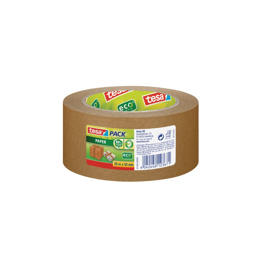 10197-PRECINTO PAPEL ECOLOGICO MARRON 50MX50MM TESA 57180-00000-02 10197-PRECINTO PAPEL ECOLOGICO MARRON 50MX50MM TESA 57180-00000-02