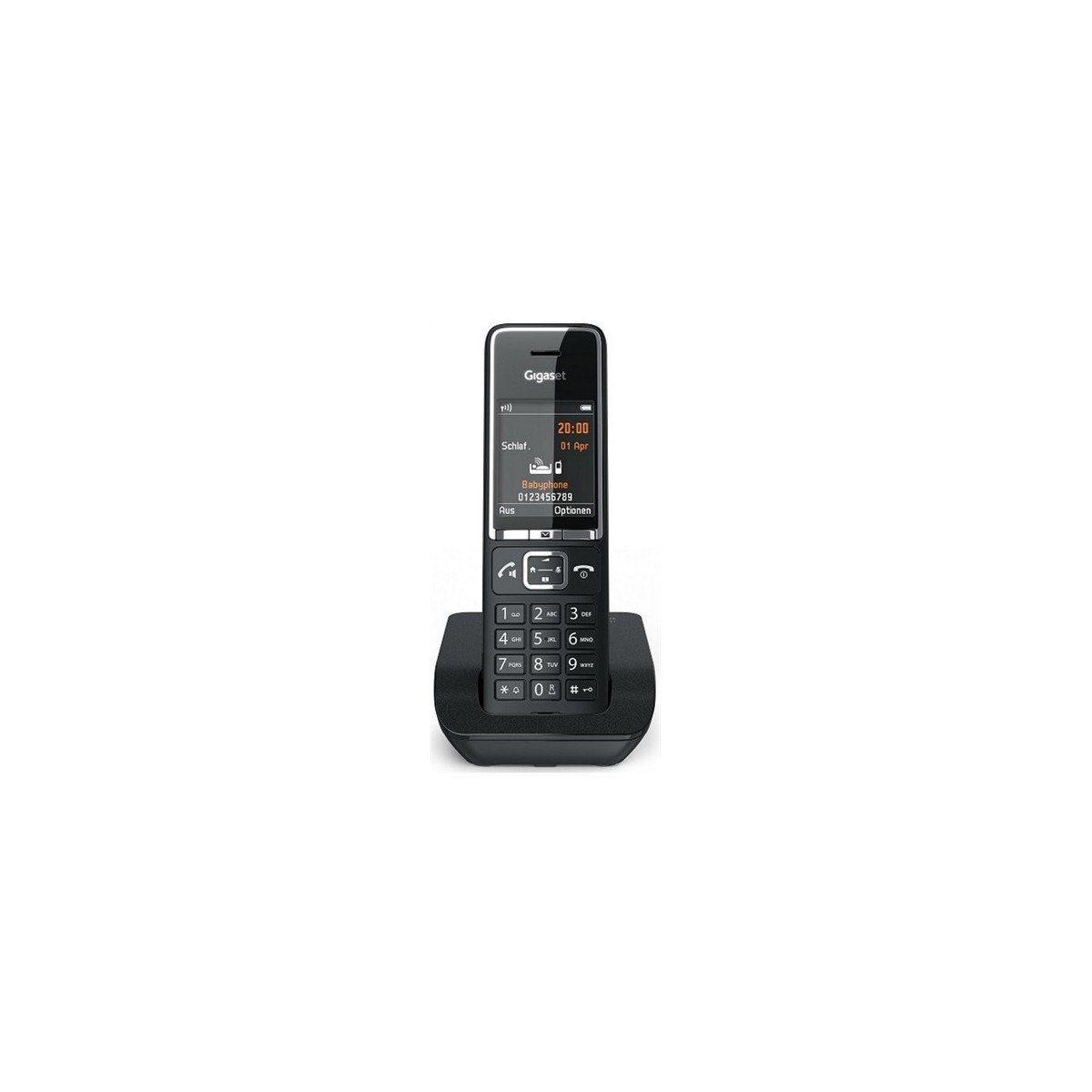 Gigaset COMFORT 550 Telefono DECT Identificador de llamadas Negro