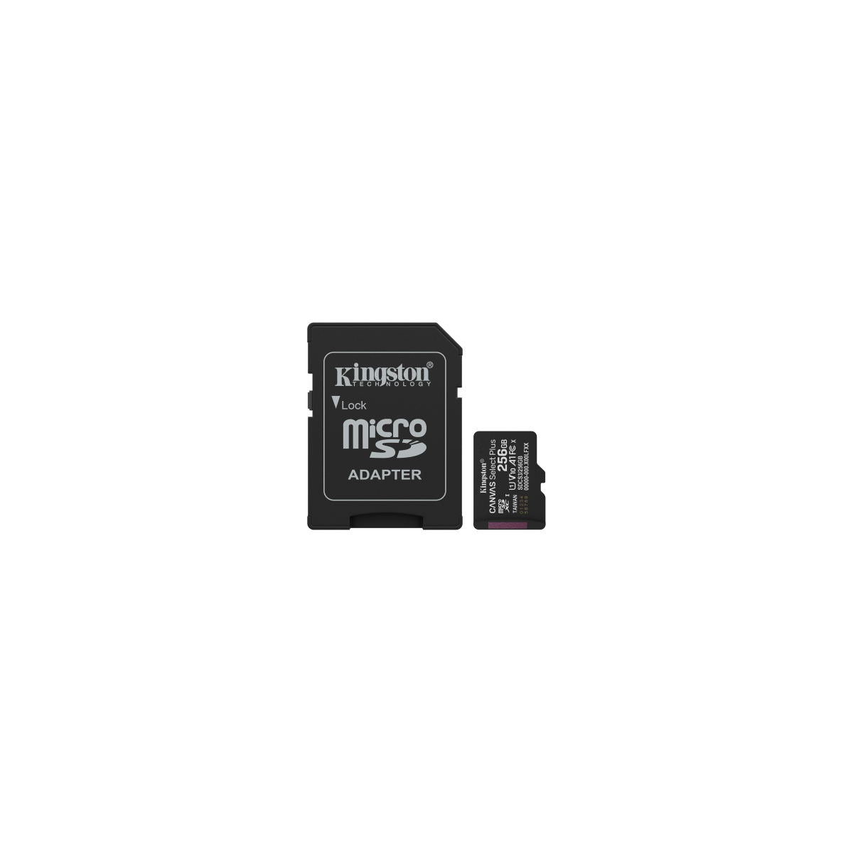 Kingston Technology 256GB microSDXC Canvas Select Plus Gen3 150MB s A1 Incluye adaptador de SD