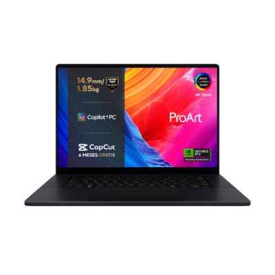 ASUS ProArt P16 OLED H7606WM SC052W Copilot PC Ordenador Portatil 16 WQUXGA AMD Ryzen AI 9 HX 370 32GB RAM 1TB SSD NVIDIA RTX 5