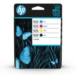 10561-HP Paquete de 4 cartuchos de Tinta Original 934 negra/935 cian/magenta/amarilla