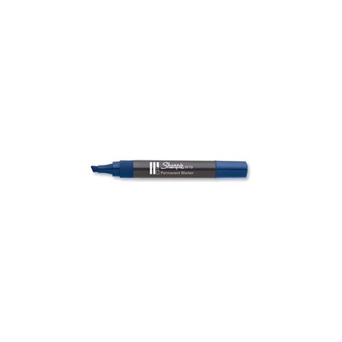 1061-MARCADOR PERMANENTE W10 PUNTA BISELADA AZUL SHARPIE S0192695