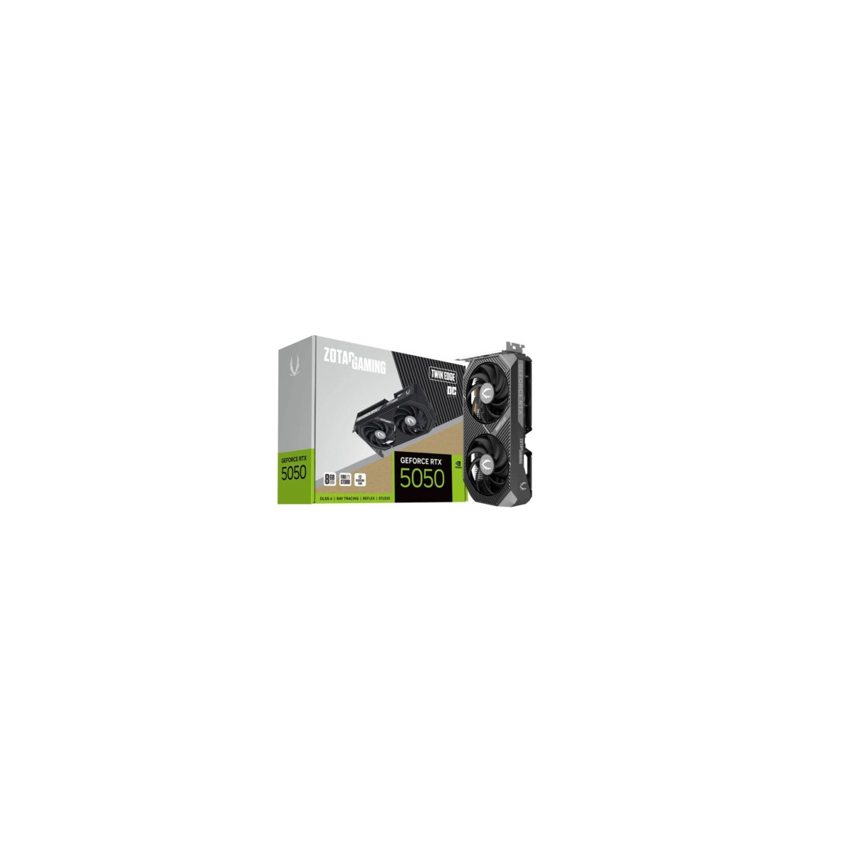 VGA ZOTAC RTX 5050 TWING EDGE OC 8GBNVRTX50508GBGDDR6128BIT1HDMI3DP2 VENTILADORES ZT B50500H 10M