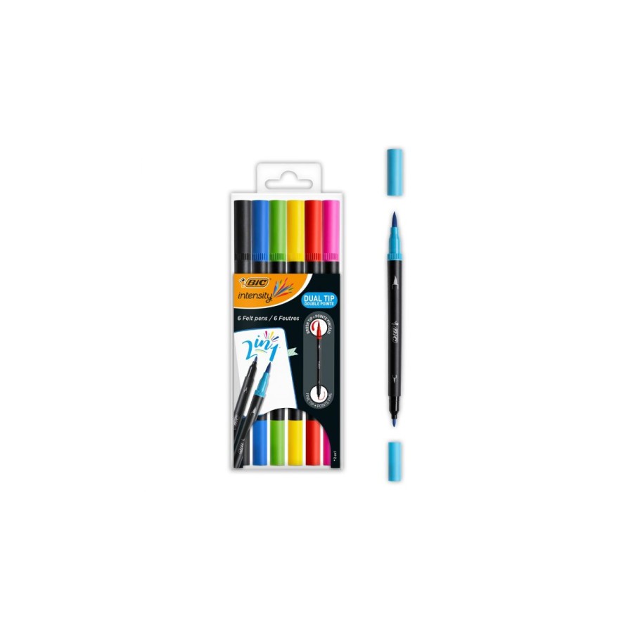 10749-BIC Intensity Dual Tip rotulador Negro, Azul, Verde, Purpura, Rojo, Amarillo 6 pieza(s) 10749-BIC Intensity Dual Tip rotulador Negro, Azul, Verde, Purpura, Rojo, Amarillo 6 pieza(s)