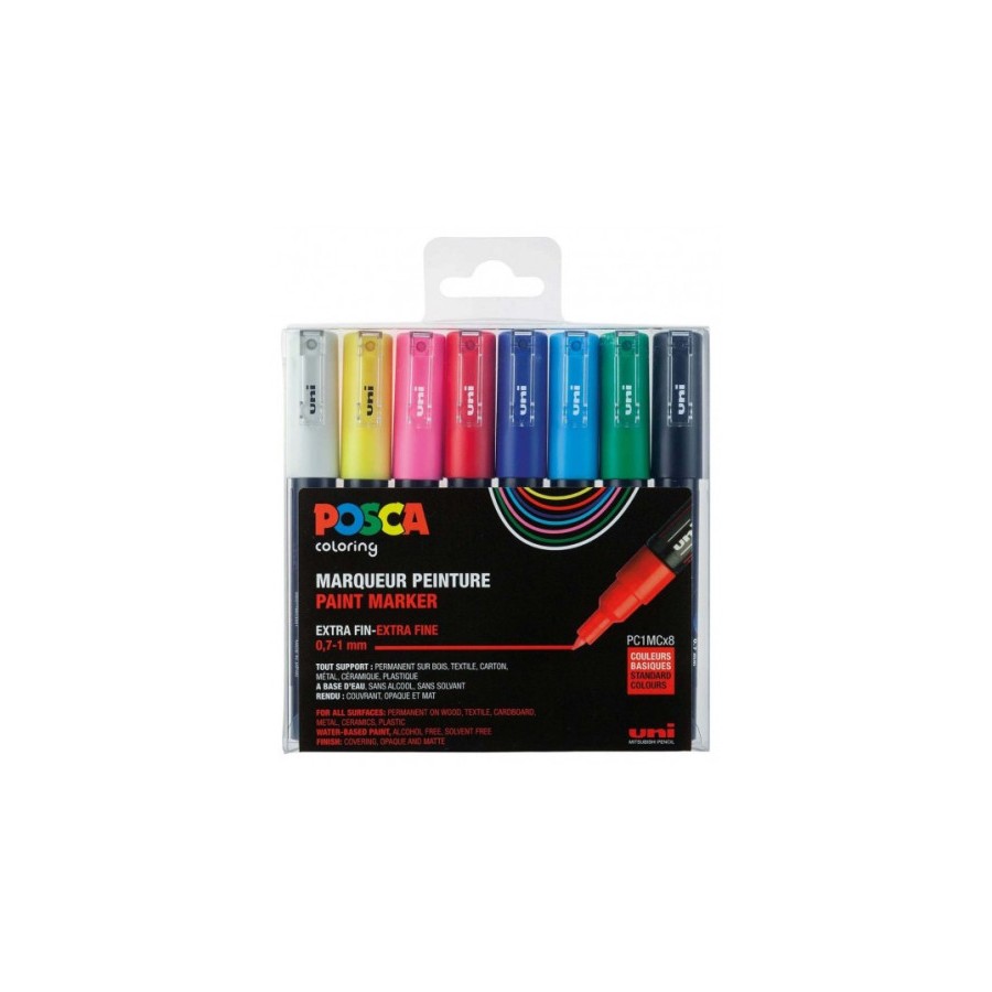 10772-ESTUCHE 8 UDS. PC1M BASIC POSCA UNIBALL 182634667 10772-ESTUCHE 8 UDS. PC1M BASIC POSCA UNIBALL 182634667