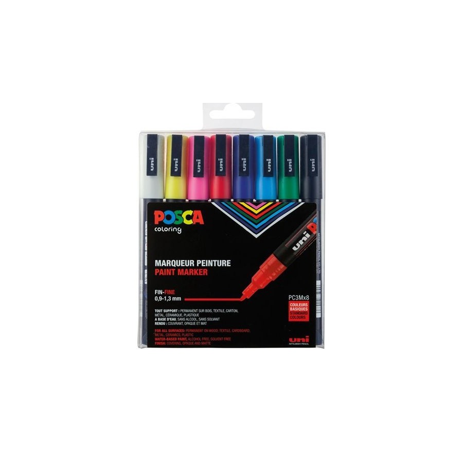 10773-ESTUCHE 8 UDS. PC-3M BASIC POSCA UNIBALL 182634670 10773-ESTUCHE 8 UDS. PC-3M BASIC POSCA UNIBALL 182634670