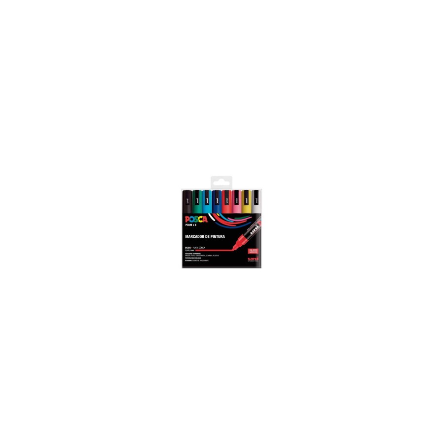 10774-ESTUCHE 8 UDS. PC-5M BASIC POSCA UNIBALL 182634679 10774-ESTUCHE 8 UDS. PC-5M BASIC POSCA UNIBALL 182634679