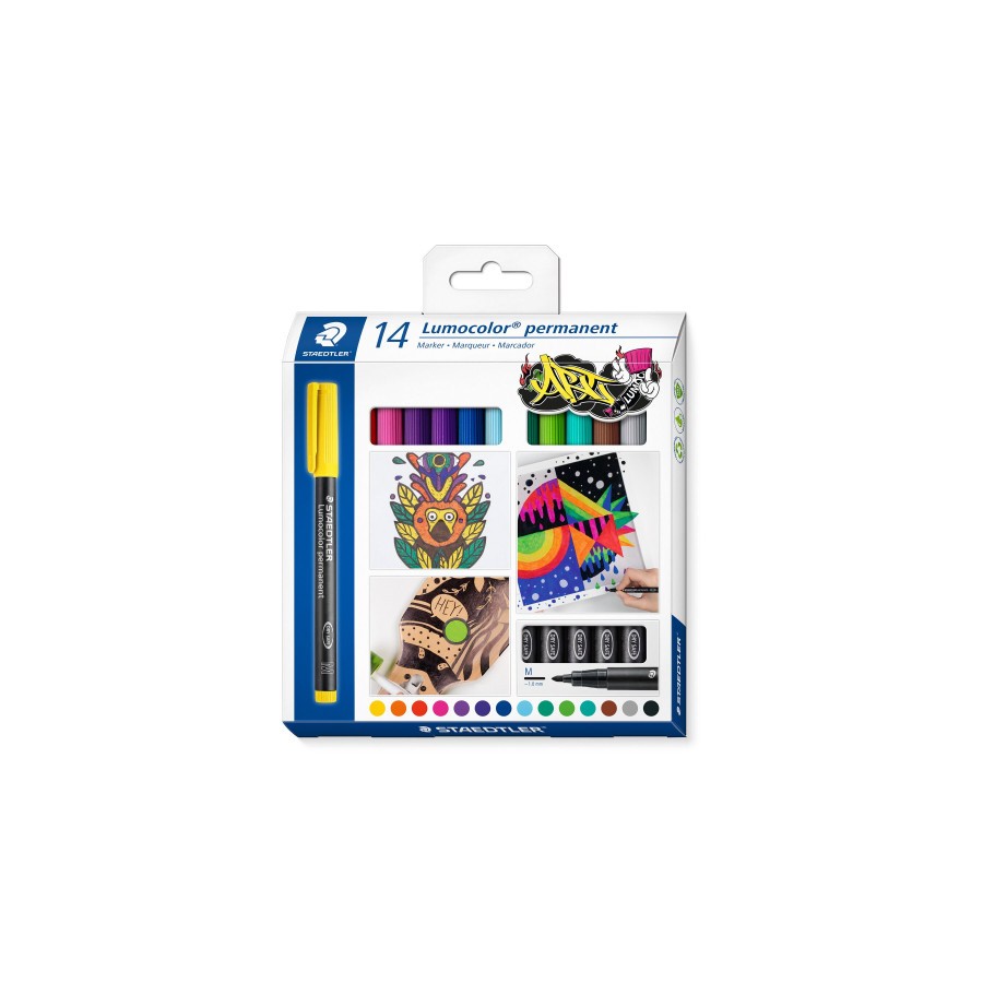 10780-Staedtler Lumocolor 317 C14 marcador permanente Surtido Colores surtidos 14 pieza(s) 10780-Staedtler Lumocolor 317 C14 marcador permanente Surtido Colores surtidos 14 pieza(s)