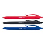 10790-Milan BWM10254 Negro, Azul, Rojo Boligrafo de punta retractil con pulsador 4 pieza(s)