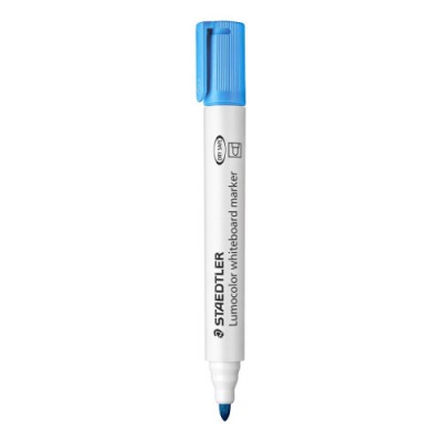 MARCADOR PIZARRA LUMOCOLOR MARKER 351 TRAZO 2MM AZUL CLARO STAEDTLER 351 30