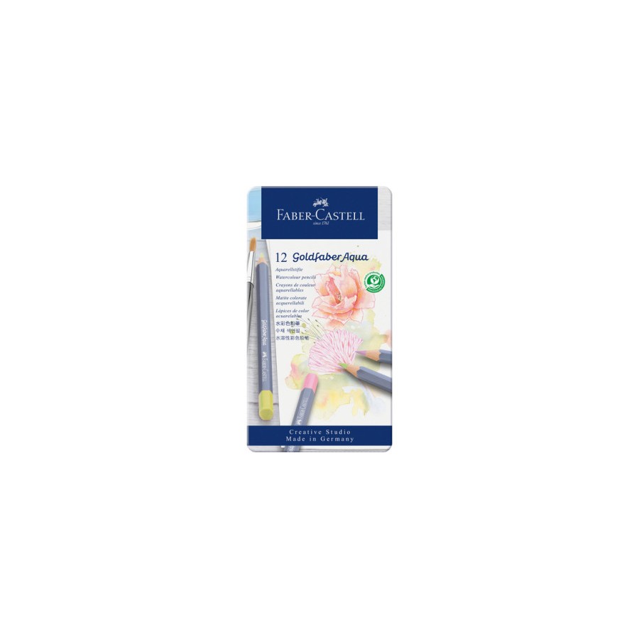 10815-ESTUCHE METALICO CON 12 LAPICES DE COLORES PASTEL ACUARELABLES GOLDFABER. FABER CASTELL 114622 10815-ESTUCHE METALICO CON 12 LAPICES DE COLORES PASTEL ACUARELABLES GOLDFABER. FABER CASTELL 114622