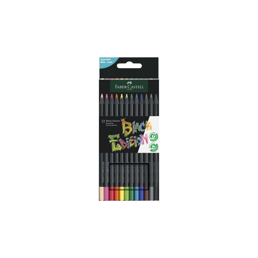 10817-ESTUCHE 12 LAPICES DE COLORES BLACK EDITION. FABER CASTELL 116412 10817-ESTUCHE 12 LAPICES DE COLORES BLACK EDITION. FABER CASTELL 116412