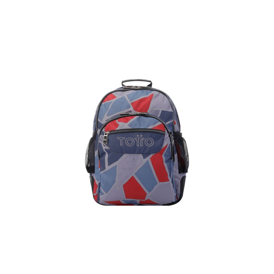 10845-Totto Crayoles mochila Mochila escolar Gris, Rojo Poliester