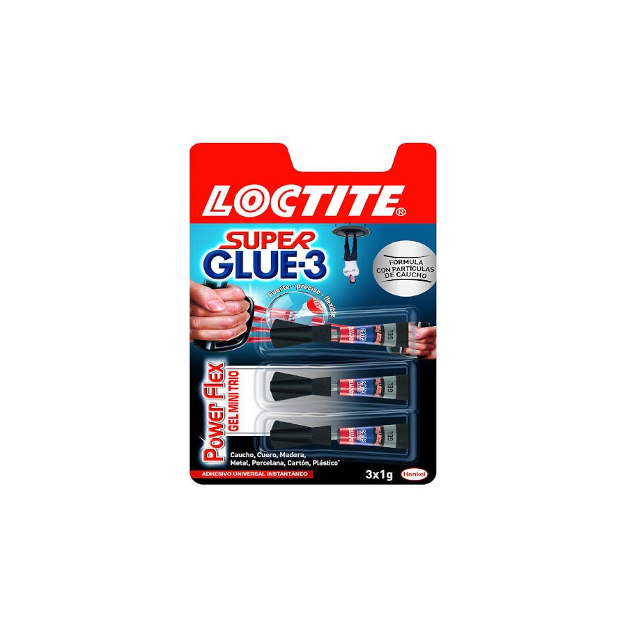 1085-ADHESIVO INSTANTANEO SUPER GLUE-3X1GR. MONODOSIS POWER GEL LOCTITE 2640066 1085-ADHESIVO INSTANTANEO SUPER GLUE-3X1GR. MONODOSIS POWER GEL LOCTITE 2640066