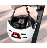 10875-YOUIN CASCO CON LED FRONTAL Y TRASERO BLANCO   (TALLA M)