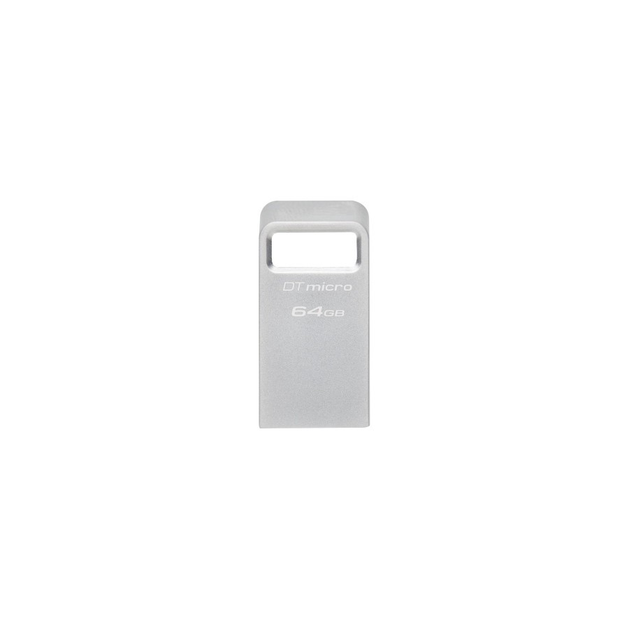11017-Kingston Technology DataTraveler Micro unidad flash USB 64 GB USB tipo A 3.2 Gen 1 (3.1 Gen 1) Plata