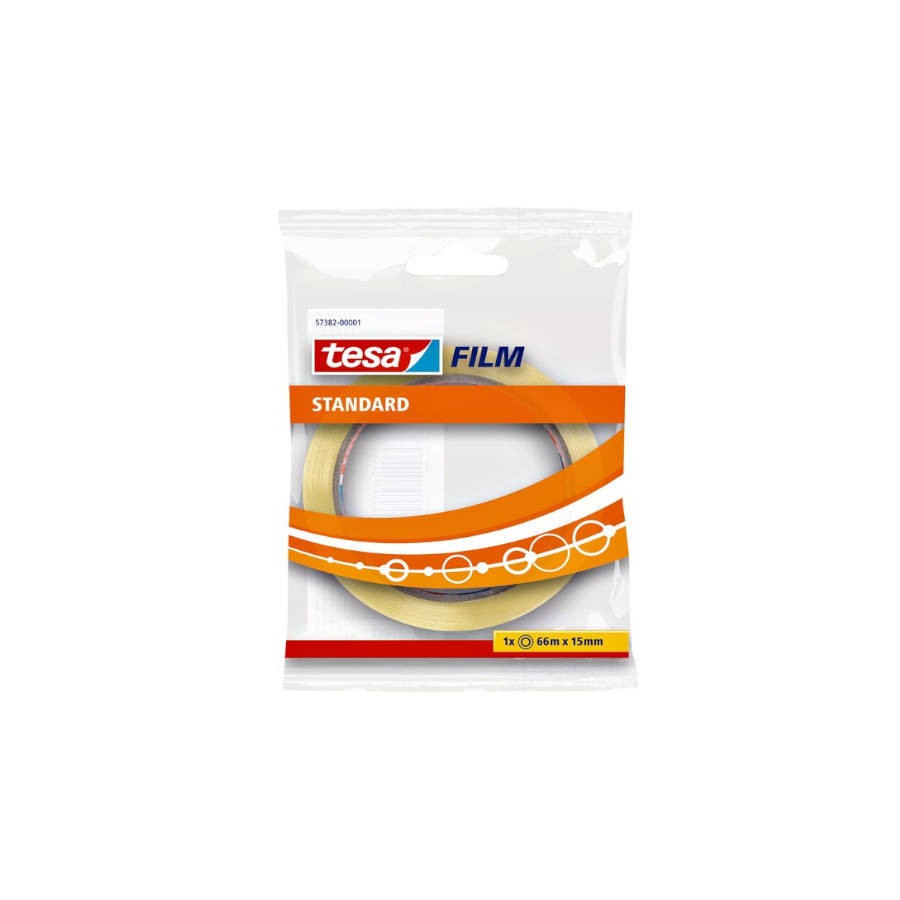 1108-CINTA ADHESIVA STANDARD 15MM.X66M.EN BOLSITA TRANSPARENTE TESA 57382-00001-02 1108-CINTA ADHESIVA STANDARD 15MM.X66M.EN BOLSITA TRANSPARENTE TESA 57382-00001-02