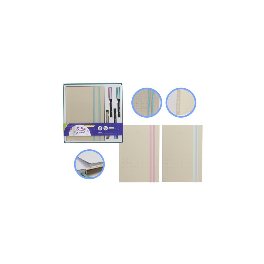 11139-SET LIBRETA BULLET KRAFT + ROTULADORES PINCEL Y BOLIGRAFO BISMARK INGRAF 330620 11139-SET LIBRETA BULLET KRAFT + ROTULADORES PINCEL Y BOLIGRAFO BISMARK INGRAF 330620