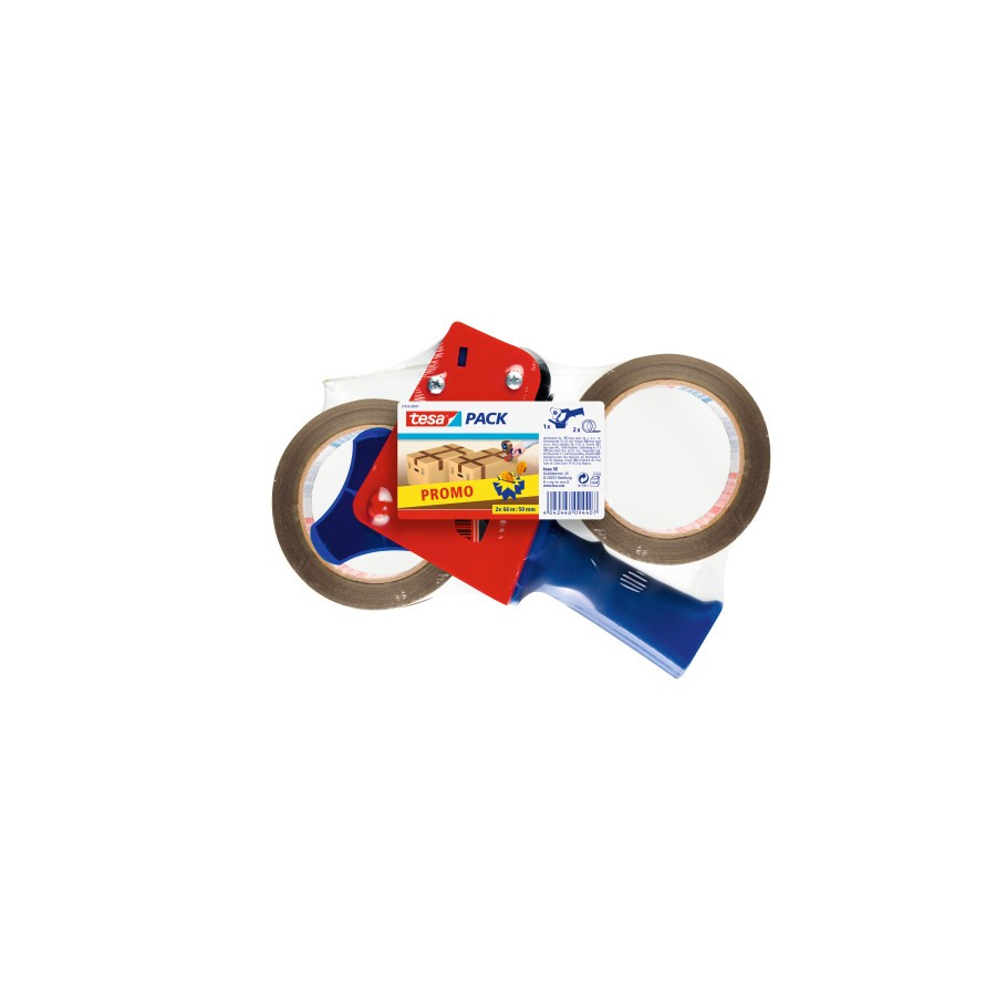 1118-PACK PRECINTADORA MANUAL CUERPO PLASTICO Y METAL + 2 ROLLOS 50MM.X66M. TESA 57455-00001-01 1118-PACK PRECINTADORA MANUAL CUERPO PLASTICO Y METAL + 2 ROLLOS 50MM.X66M. TESA 57455-00001-01