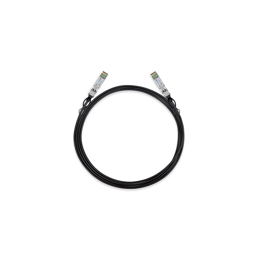 11212-TP-Link TL-SM5220-3M cable de fibra optica SFP+ DAC Negro 11212-TP-Link TL-SM5220-3M cable de fibra optica SFP+ DAC Negro