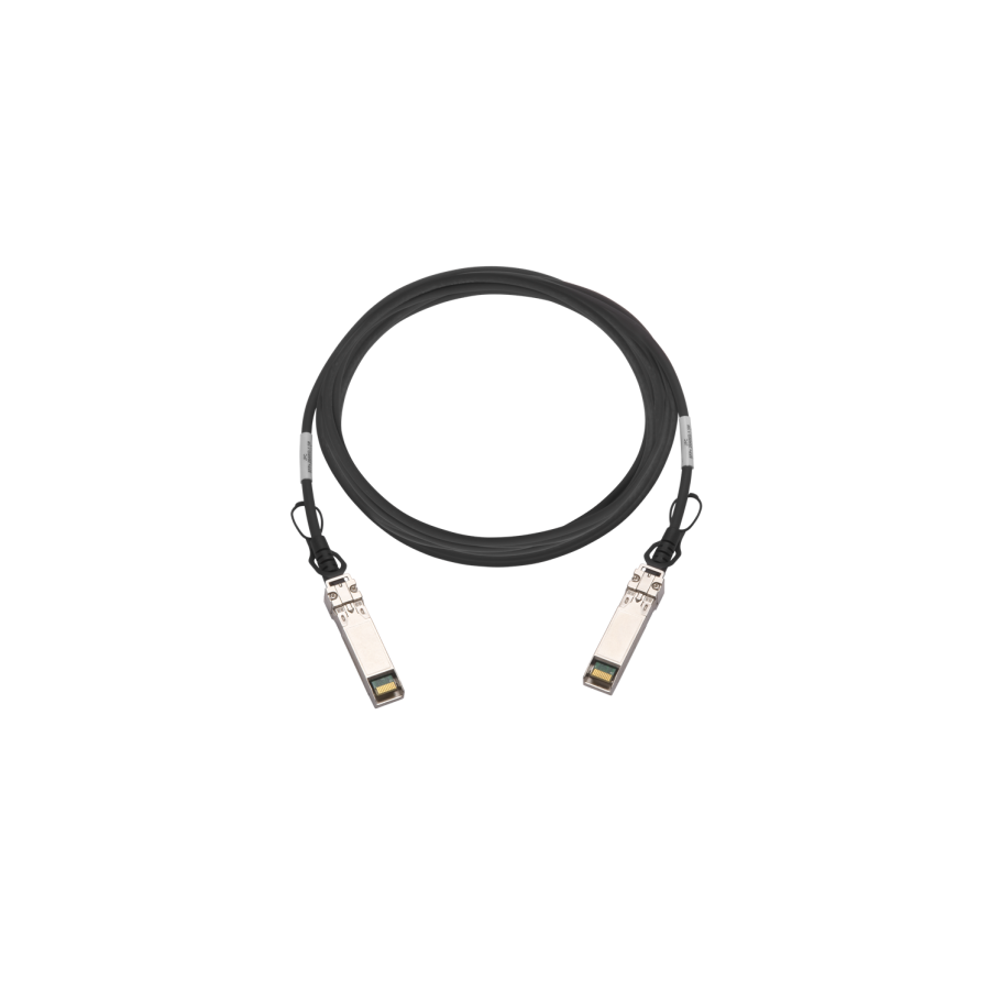 11262-QNAP CAB-DAC15M-Q28B4 cable de fibra optica 1,5 m QSFP28 Negro
