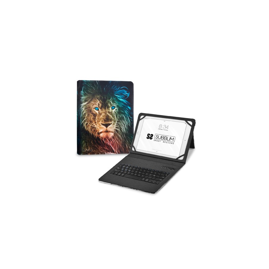 11351-SUBBLIM Funda con Teclado Keytab Pro BT Trendy Leon