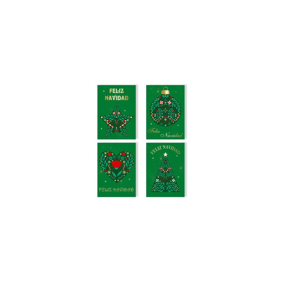 11611-TARJETA FELICITACION NAVIDAD FOIL GREEN/GOLD BISMARK 330895 11611-TARJETA FELICITACION NAVIDAD FOIL GREEN/GOLD BISMARK 330895