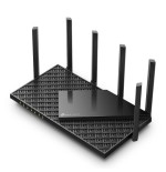11682-TP-Link Archer AXE75 router inalambrico Gigabit Ethernet Tribanda (2.4 GHz / 5 GHz / 6 GHz) Negro