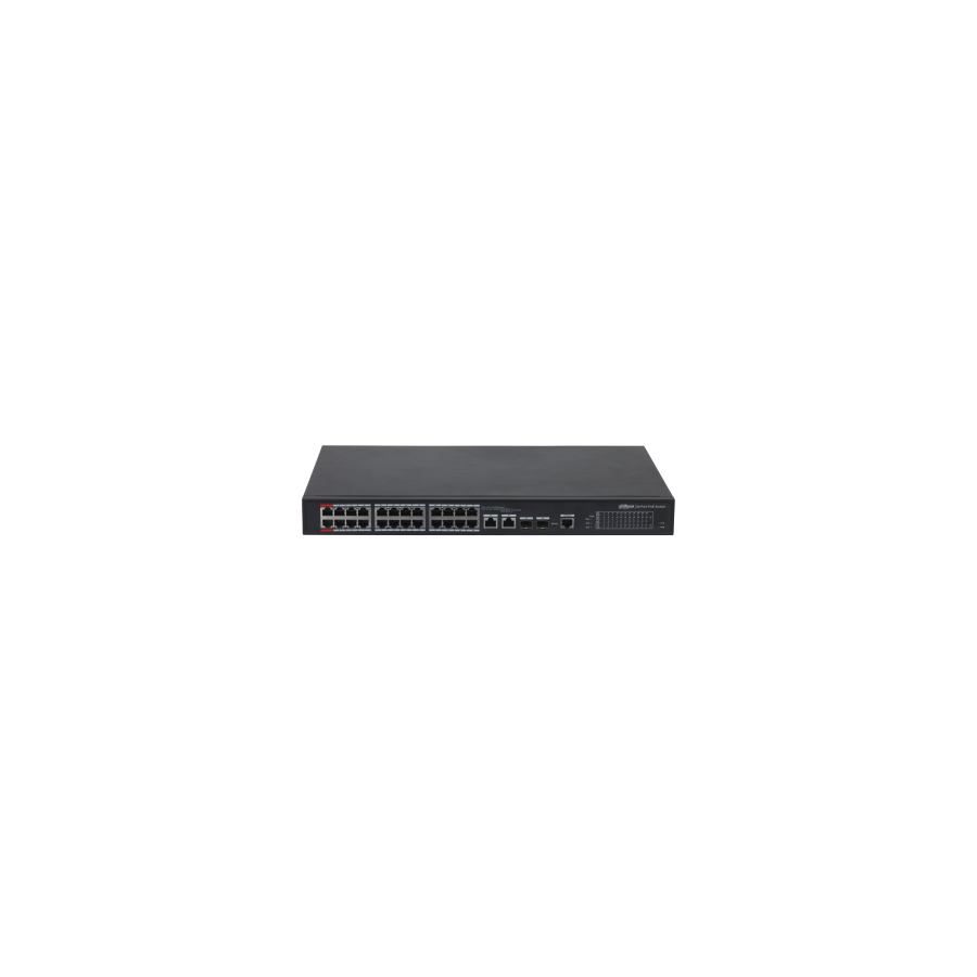 11709-(DH-PFS4226-24ET-360-V3) DAHUA SWITCH L2 HI-POE 2.0 GESTIONABLE 24 PUERTOS 10/100 + 2 UPLINK COMBO GIGABIT/SFP