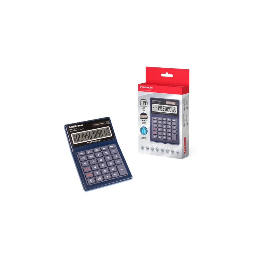 11891-CALCULADORA DE SOBREMESA WC-612 WATERPROOF 12 DIGITOS ERICH KRAUSE 40612 11891-CALCULADORA DE SOBREMESA WC-612 WATERPROOF 12 DIGITOS ERICH KRAUSE 40612
