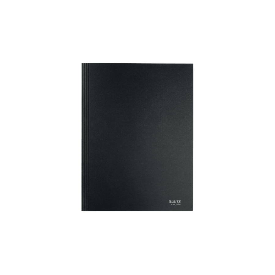11946-CARPETA CARTON 3 SOLAPAS A4 RECYCLE 100% NEGRO LEITZ 39060095