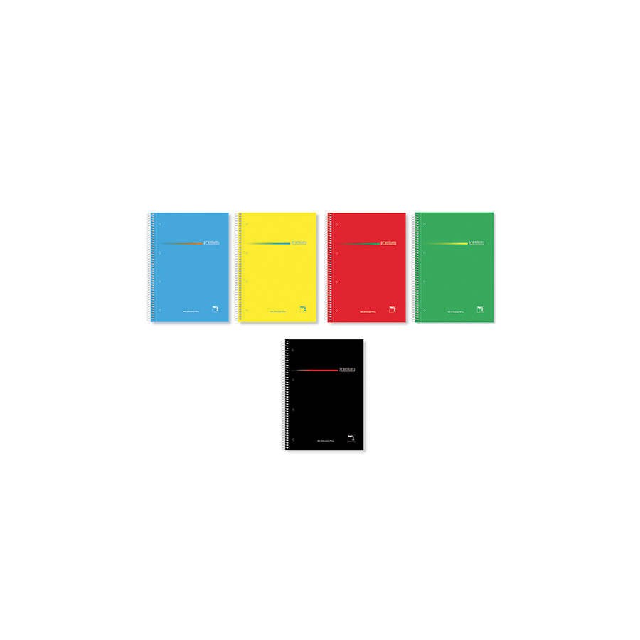 1196-CUADERNO SERIE PREMIUM TAPA EXTRA DURA 70 GRS. A-4 (210X297MM.) MICROPERFORADO 160 HOJAS CUADRICULA 5X5 + GRECA SUR