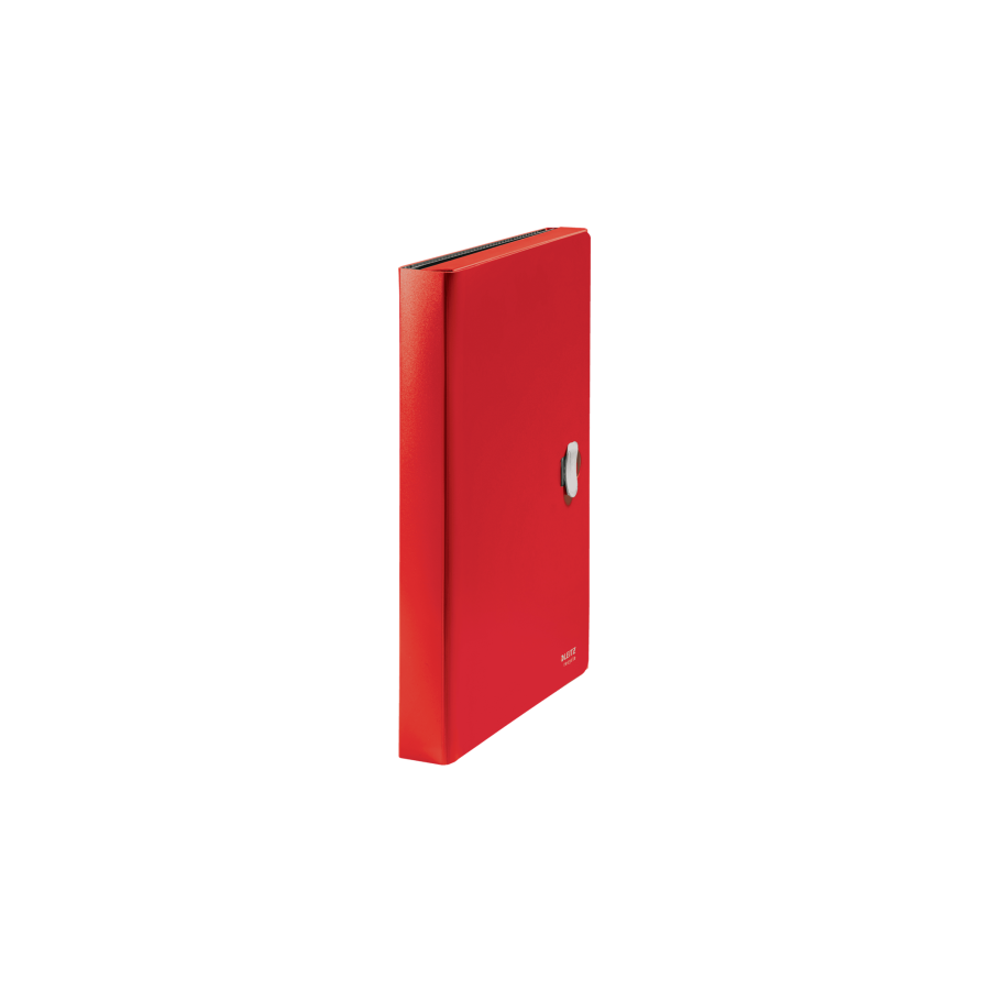 11994-CARPETA POLIPROPILENO ACORDEON 5 POSICIONES+BOLSILLO FRONTAL BROCHE GIRATORIO A4 RECYCLE ROJO LEITZ 46240025