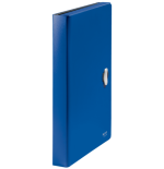 11996-CARPETA POLIPROPILENO ACORDEON 5 POSICIONES+BOLSILLO FRONTAL BROCHE GIRATORIO A4 RECYCLE AZUL LEITZ 46240035