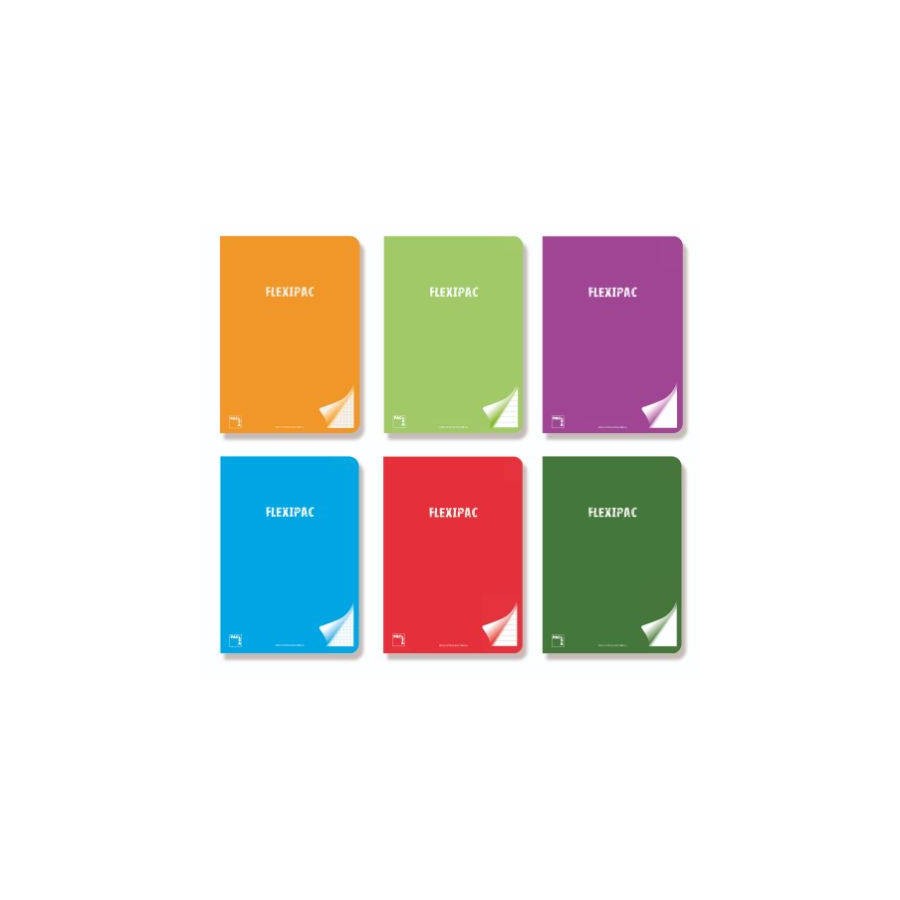 1202-LIBRETA FLEXIPAC TAPA PLASTICO 90 GRS. A-5+ 48 HOJAS HORIZONTAL CON MARGEN SURTIDO PACSA 20048 1202-LIBRETA FLEXIPAC TAPA PLASTICO 90 GRS. A-5+ 48 HOJAS HORIZONTAL CON MARGEN SURTIDO PACSA 20048