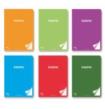 1202-LIBRETA FLEXIPAC TAPA PLASTICO 90 GRS. A-5+ 48 HOJAS HORIZONTAL CON MARGEN SURTIDO PACSA 20048