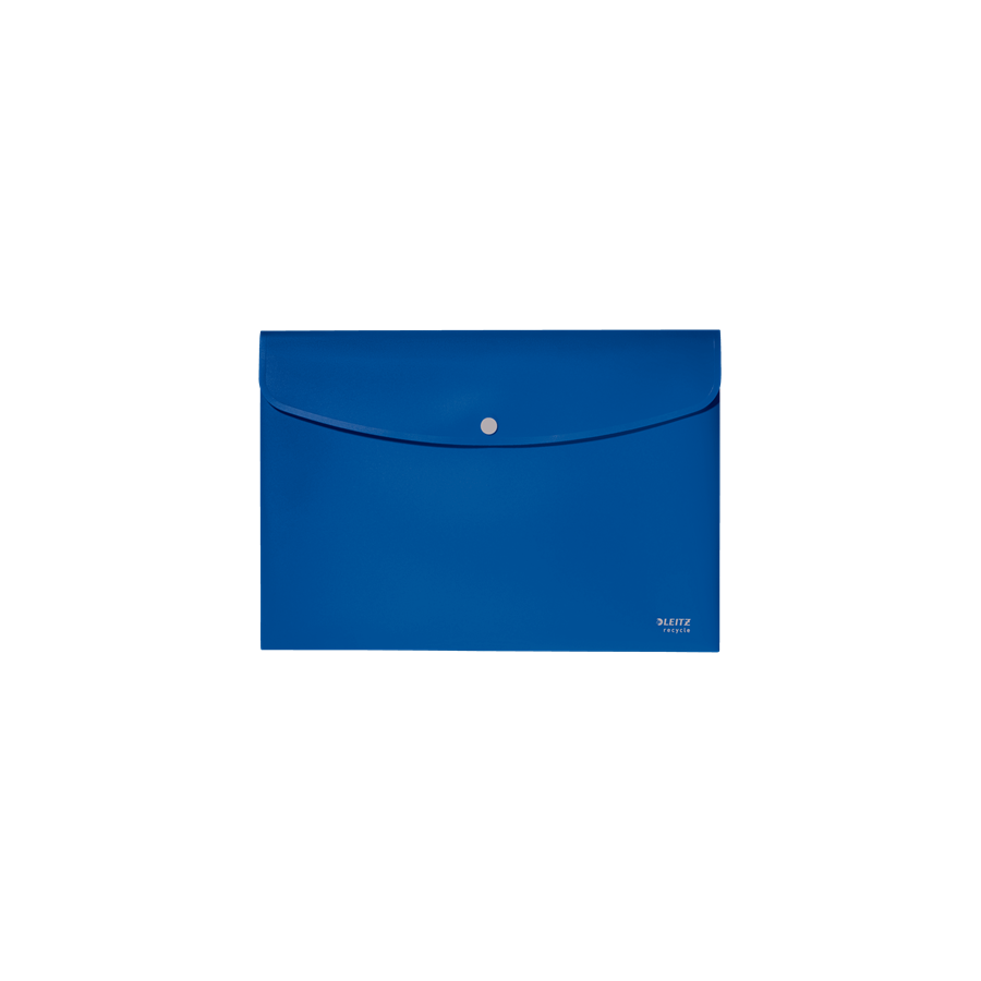 12026-SOBRES POLIPROPILENO OPACO A4 CON BROCHE BOTON RECYCLE AZUL LEITZ 46780035