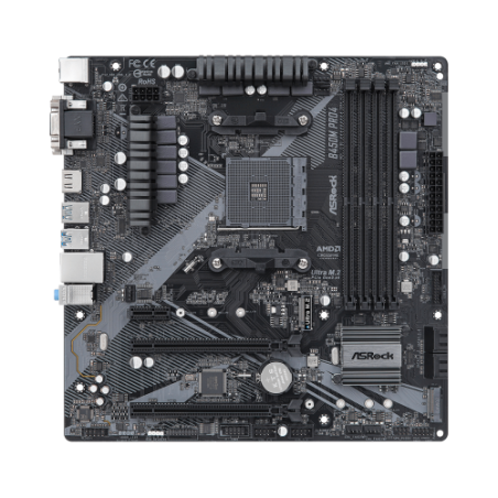 12110-Asrock B450M Pro4 R2.0 AMD B450 Zocalo AM4 micro ATX