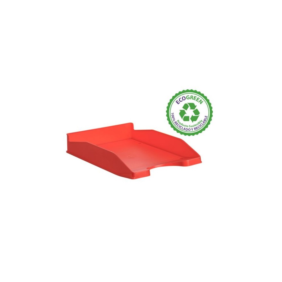 12134-BANDEJA ECOGREEN 100% RECICLADO Y RECICLABLE APILABLE DIN A4 Y FOLIO MEDIDAS 345X255X60 MM COLOR ROJO ARCHIVO 2000 12134-BANDEJA ECOGREEN 100% RECICLADO Y RECICLABLE APILABLE DIN A4 Y FOLIO MEDIDAS 345X255X60 MM COLOR ROJO ARCHIVO 2000